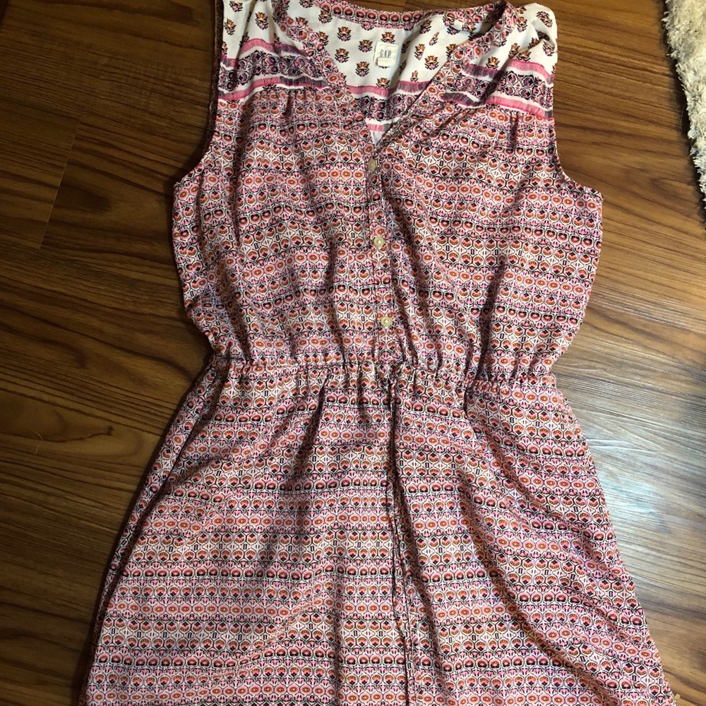 Gap Midi Button Front Shirt Dress